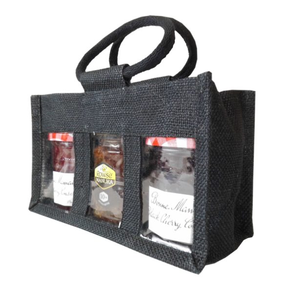 Jute Jar Bag of 3 bottles for your home made, goldenjutecorporation.com